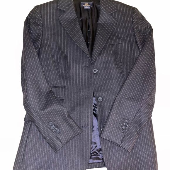 Brooks Brothers Black Blazer Tailored Wool-Blend Sport Coat - Picture 7 of 9